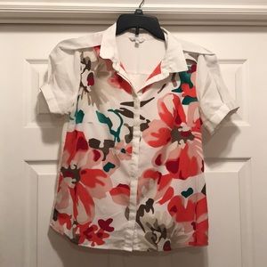 Floral button up shirt